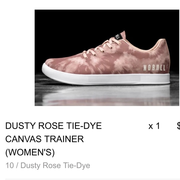 NOBULL Shoes - NOBULL Dusty Rose Tie Dye Canvas Trainers